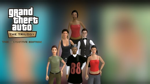 CJ Girlfriends Skins from Gta SA Definitive Edition (PC & Android)