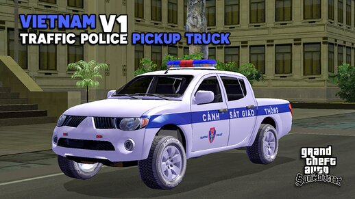 Vietnamese Traffic Police Pickup Truck V1 - Xe Bán Tải CSGT Việt Nam V1