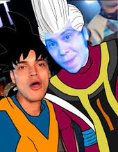 TattoXtreme o Luis Angel Rodriguez Youtuber Colombiano y miembro del Real Team meme de Goku Dragon Ball Z CON EXPRESIONES FACIALES EN BOCA Y CEJAS