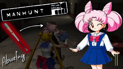 MANHUNT Chibiusa (Sailor Moon) as Baseball Bat (Metal)