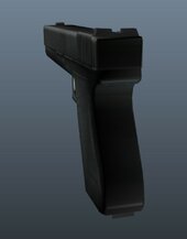 Fixed Cutscene Pistol (iron sights)