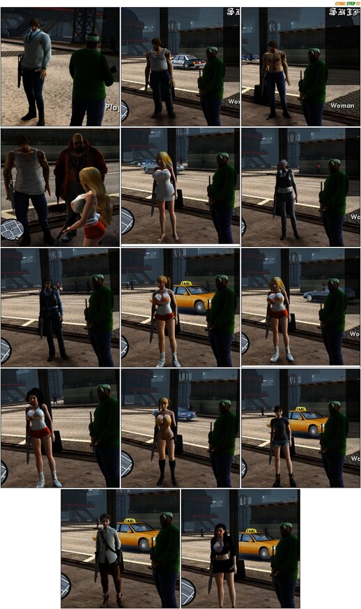 Random skins 29 Girls + Shin Meshmod