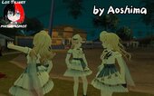 Nanami Hiromachi y Futaba Tsukushi Skinpack by Aoshima ft Los Tilines de Mashiro