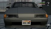 Californian Number Plate