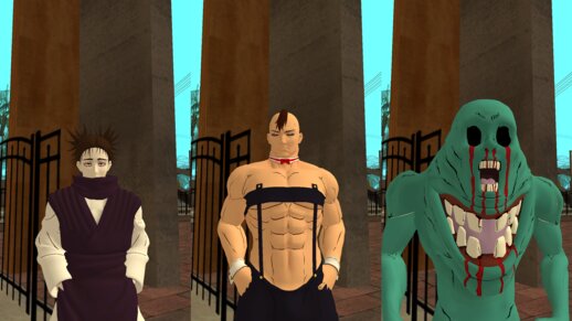 Choso. Kechizu and Eso JJKCC(Jujutsu Kaisen)