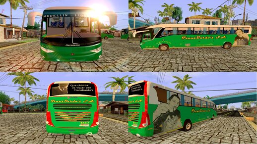 Bus 2 Marcopolo Paradiso G7 1200 4x2 Mercedes Benz O500RS con Carrocería TransBardo´s S.A Medellin a Liborina