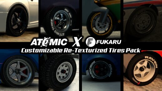 Atomic X Fukaru Tires re-texturized Tires Pack