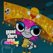 The Buzz on Maggie: Loading screen and title menu (GTA Stickyfeet)