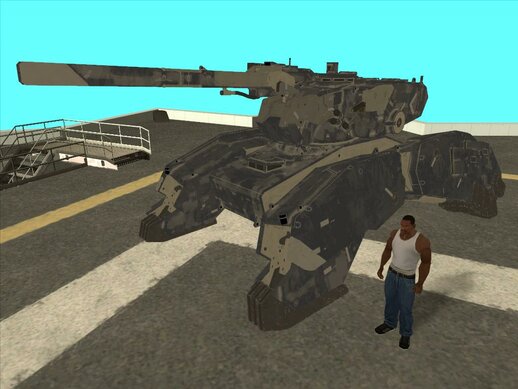 Battle Gear (with bluish-gray camo) from Metal Gear Solid V: The Phantom Pain
