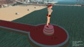 Sexy School Girl Statue