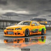 Nissan Skyline R34 for Mobile