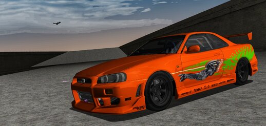 Nissan Skyline R34 for Mobile