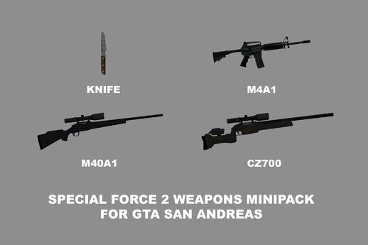 SPECIAL FORCE 2 Weapons Minipack
