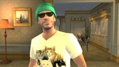 The Mountain Cat T-Shirt + Green Beanie