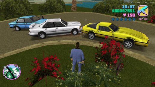 Simpsons character colours for vehicles in Vice City