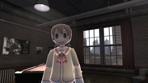 Yuuko Aioi from Nichijou (low-poly ver)